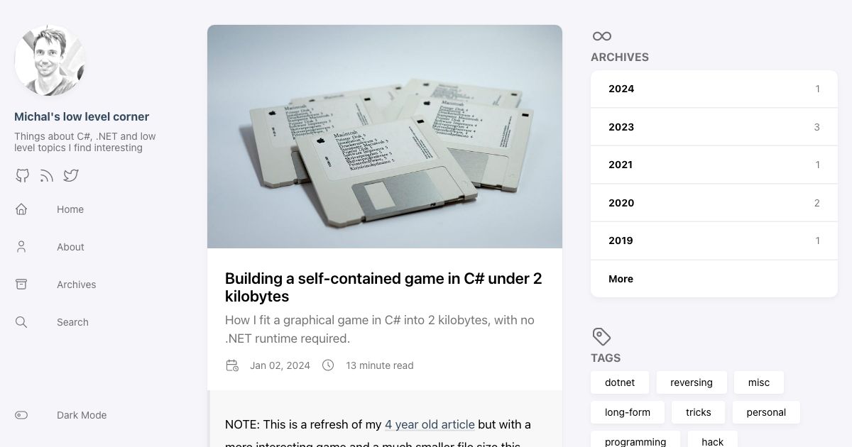 Screenshot of web page.