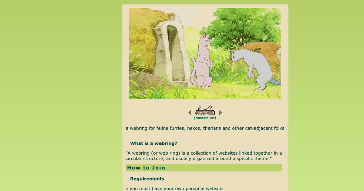 Screenshot of web page.
