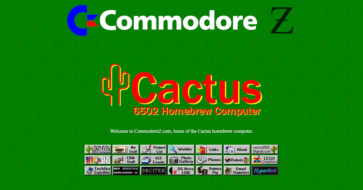 Screenshot of web page.