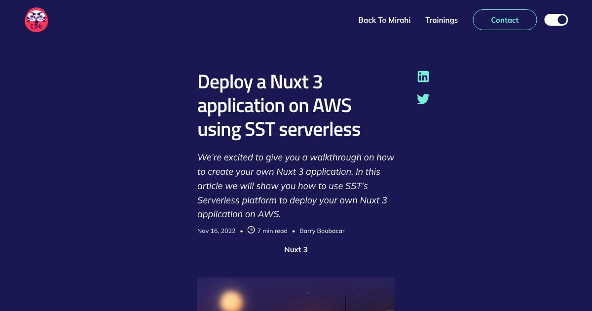 Screenshot of web page.