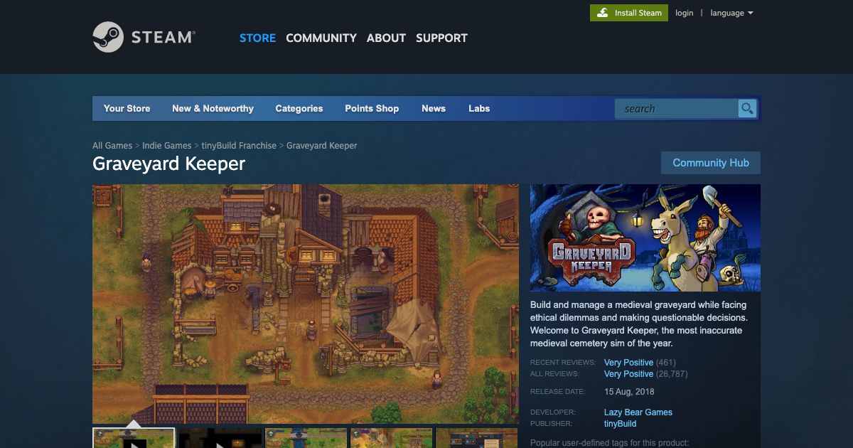 Screenshot of web page.