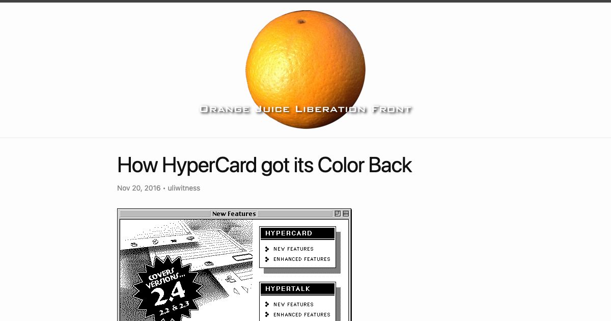 Screenshot of web page.