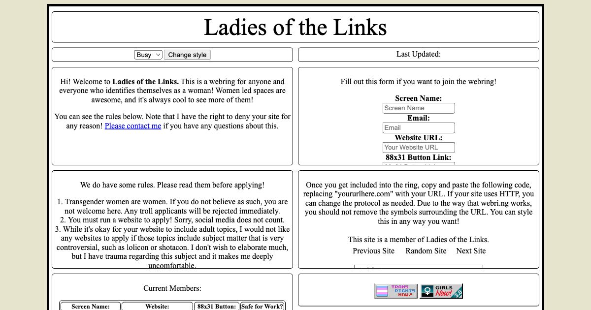 Screenshot of web page.