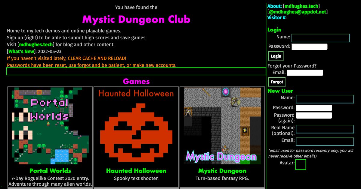 Screenshot of web page.