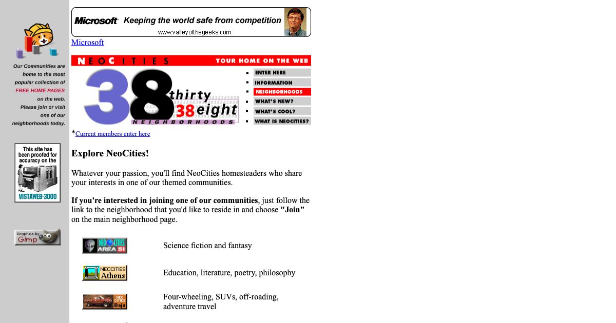 Screenshot of web page.