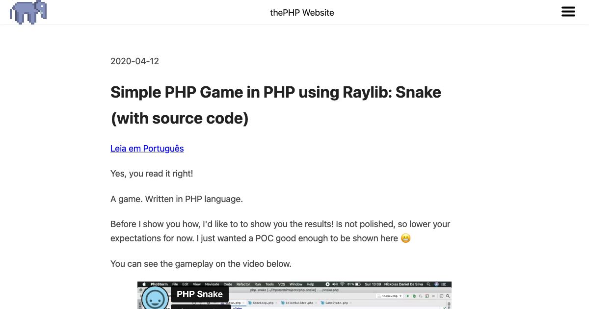 Screenshot of web page.