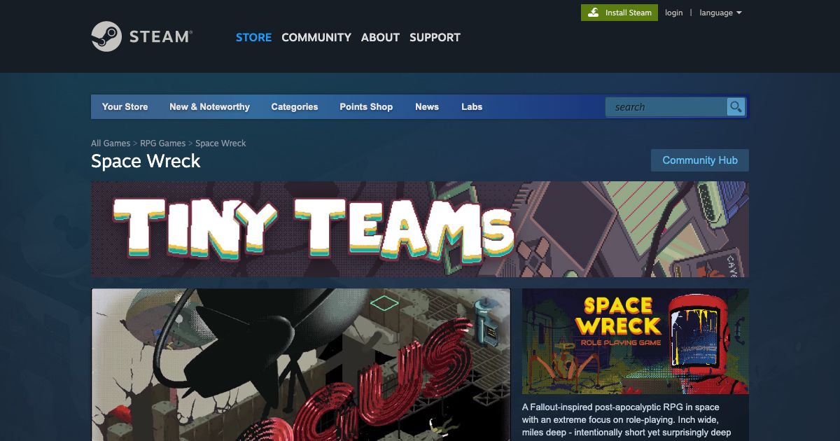 Screenshot of web page.