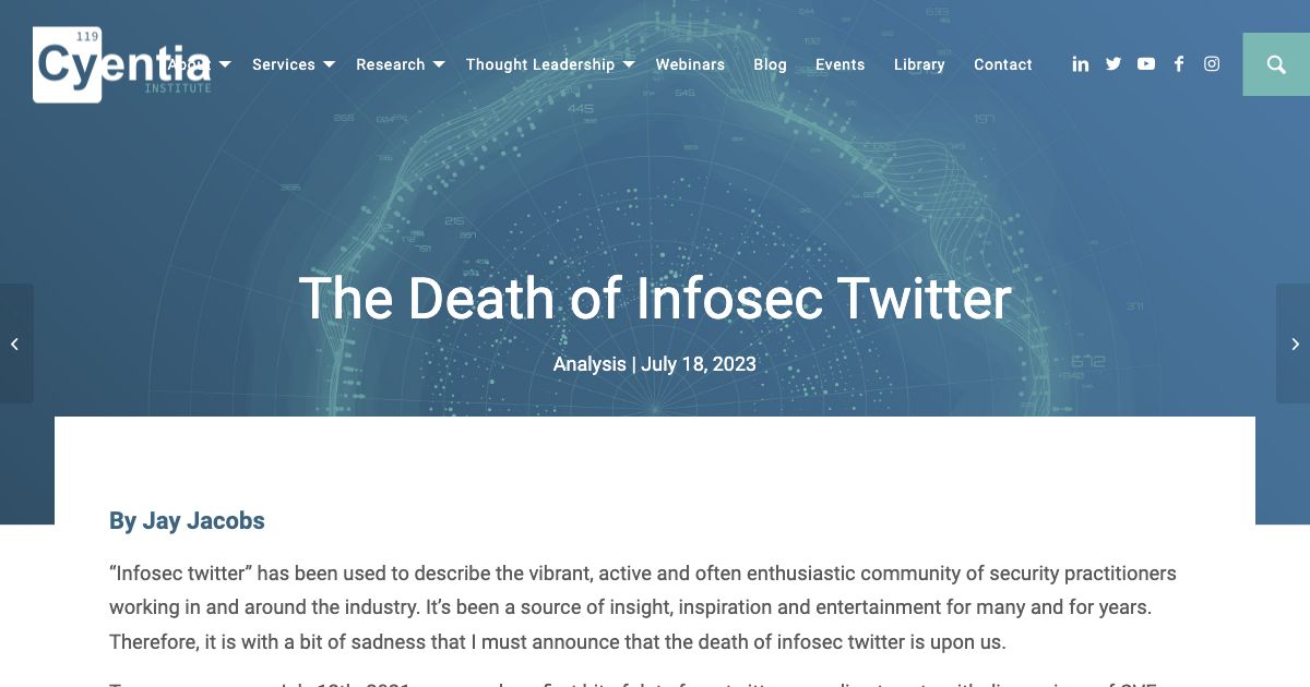 Screenshot of web page.