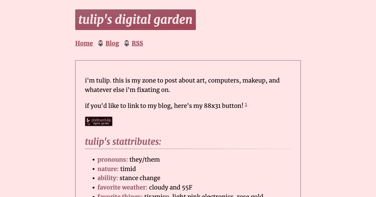 Screenshot of web page.