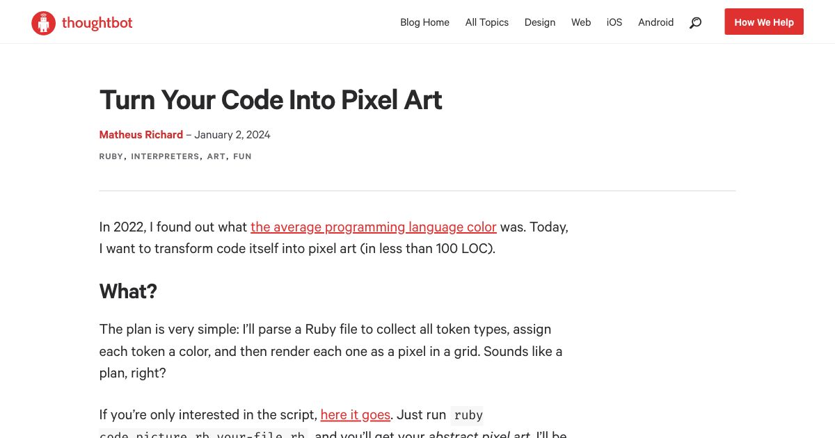 Screenshot of web page.