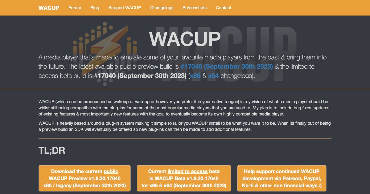 Screenshot of web page.