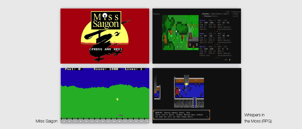 QB64 - Miss Saigon and Whispers in the Moss (RPG)